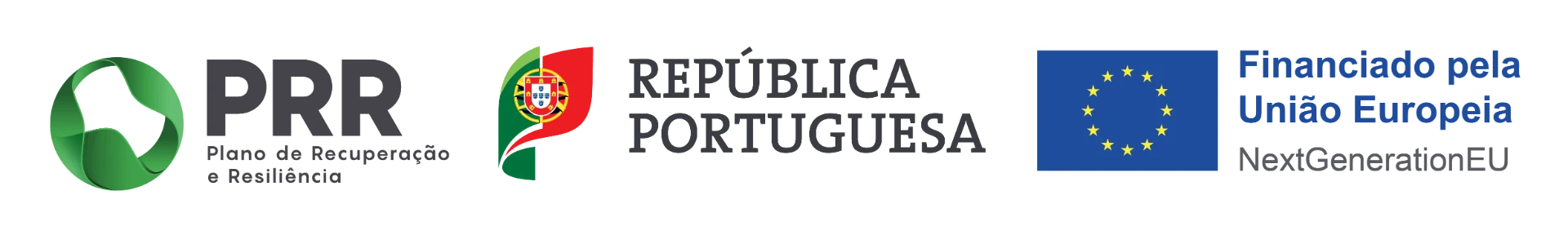 PRR — Plano de Recuperação e Resiliência · República Portuguesa · Financiado pela União Europeia, NextGenerationEU